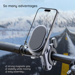 BASEUS Холдер за прикрепяне за велосипед/мотор, PrimeTrip Bicycle magnetic /черен/ – C40569001121-00