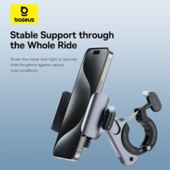 BASEUS холдер за прикрепяне за велосипед/мотор, PrimeTrip Bicycle rotatable /черен/ – C40569000121-00