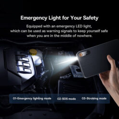 BASEUS Jump Starter/Power bank 1600A, 12000 mAh Super Energy Pro + фенер /черен/ – C00245700111-02