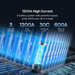 BASEUS Jump Starter/Power bank 1600A, 12000 mAh Super Energy Pro + фенер /черен/ – C00245700111-02