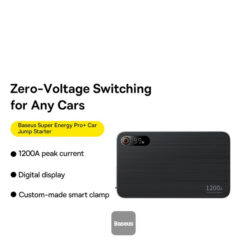 BASEUS Jump Starter/Power bank 1600A, 12000 mAh Super Energy Pro + фенер /черен/ – C00245700111-02