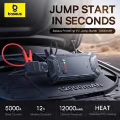 BASEUS Jump Starter/Power Bank 5000A, 12000 mAh, PrimeTrip VJ1 /черен/ – C0119400