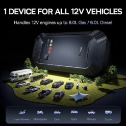 BASEUS Jump Starter/Power Bank 5000A, 12000 mAh, PrimeTrip VJ1 /черен/ – C0119400