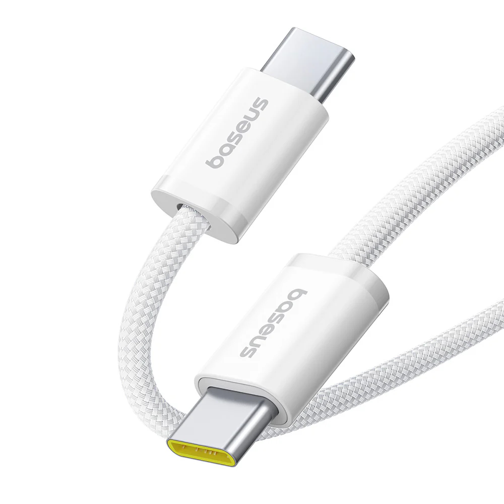 BASEUS Кабел Type-C – Type-C, 1м, 100W, Dynamic 4 /бял/ – P10381400211-00