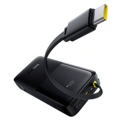 BASEUS Power Bank 10000 mAh 20W + вграден кабел Type-C, Bipow 2 /черен/ – P10077101113-00