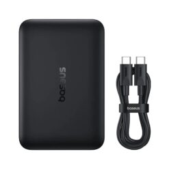 BASEUS Power Bank 10000 mAh 22.5W + кабел Type-C, EnerFill FM11 Magnetic /черен/ – P1008210E123-00