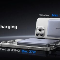 BASEUS Power Bank 10000 mAh 27W, PicoGo AM41 Ultra-slim Qi2 Magnetic /графит/ – E0027200