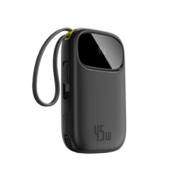 BASEUS Power Bank 10000 mAh, 45W + вградени кабели 2хC, EnerFill FC31 Qpow 3 /черен/ – P10082102123-00
