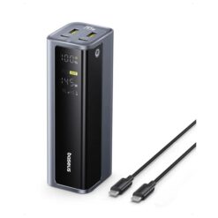BASEUS Power Bank 20800 mAh 145W + кабел Type-C – Type-C, EnerGeek GP12 /графит/ – P10082109813-00