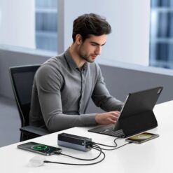 BASEUS Power Bank 20800 mAh 145W + кабел Type-C – Type-C, EnerGeek GP12 /графит/ – P10082109813-00