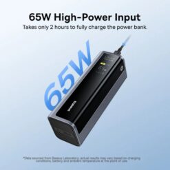 BASEUS Power Bank 20800 mAh 145W + кабел Type-C – Type-C, EnerGeek GP12 /графит/ – P10082109813-00