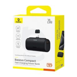 BASEUS Power Bank 5000 mAh 20W Lightning + USB-C /черен/ – P10068307413-00