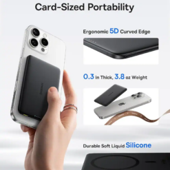 BASEUS Power Bank 5000 mAh 20W, PicoGo AM41 Ultra-slim Magnetic /естествен титаний/ – P1007680C853-00