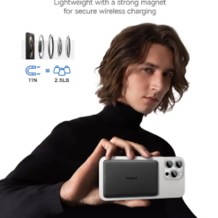 BASEUS Power Bank 5000 mAh 20W, PicoGo AM41 Ultra-slim Magnetic /сив/ – P1007680C813-00