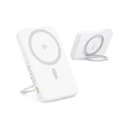 BASEUS Power Bank 5000 mAh 20W, PicoGo Qi2 Ultra-slim Magnetic Ring /бял/ – P10076800213-01