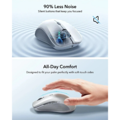 ESR Безжична мишка MagMouse, с вграден кабел Type-C /бял/