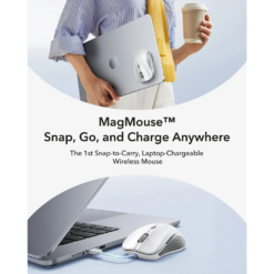 ESR Безжична мишка MagMouse, с вграден кабел Type-C /бял/