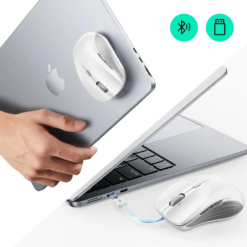 ESR Безжична мишка MagMouse, с вграден кабел Type-C /бял/