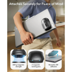 ESR Безжична мишка MagMouse, с вграден кабел Type-C /черен/