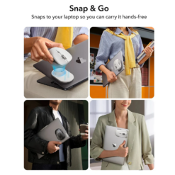 ESR Безжична мишка MagMouse, с вграден кабел Type-C /черен/