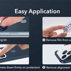 ESR Camera Lens Armorite Apple iPhone 17 Pro/Max,16 Pro/Max,15Pro/Max,14 Pro/Max /черни/