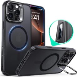 ESR Калъф Classic Hybrid iPhone 16 Pro, MagSafe + Camera contrоl cover /стойка /черен/