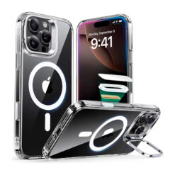 ESR Калъф Classic Hybrid iPhone 16 Pro Max, MagSafe + Camera contrоl cover /стойка /прозрачен/