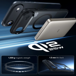 ESR Калъф Classic Hybrid iPhone 17 Air, MagSafe + Camera control cover /черен/ Amazon pack