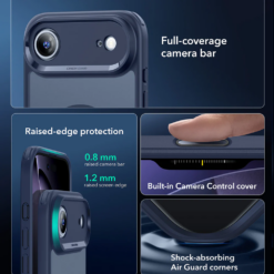 ESR Калъф Classic Hybrid iPhone 17 Air, MagSafe + Camera control cover /син/ Amazon pack