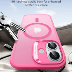 ESR Калъф Classic Hybrid iPhone 17, MagSafe + Camera control cover /розов/ Amazon pack