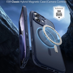 ESR Калъф Classic Hybrid iPhone 17, MagSafe + Camera control cover /син/ Amazon pack