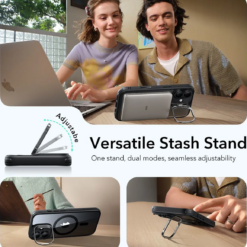 ESR Калъф Classic Hybrid iPhone 17, MagSafe + Camera control cover + стойка /черен/