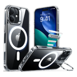 ESR Калъф Classic Hybrid iPhone 17, MagSafe + Camera control cover + стойка /прозрачен/