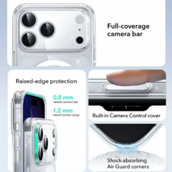 ESR Калъф Classic Hybrid iPhone 17 Pro, MagSafe + Camera control cover /блестящ/ Amazon pack