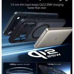 ESR Калъф Classic Hybrid iPhone 17 Pro, MagSafe + Camera control cover /черен/ Amazon pack