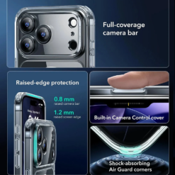 ESR Калъф Classic Hybrid iPhone 17 Pro, MagSafe + Camera control cover /прозрачен/