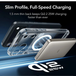 ESR Калъф Classic Hybrid iPhone 17 Pro, MagSafe + Camera control cover /прозрачен/ Amazon pack