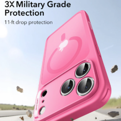 ESR Калъф Classic Hybrid iPhone 17 Pro, MagSafe + Camera control cover /розов/ Amazon pack
