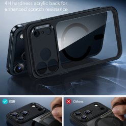 ESR Калъф Classic Hybrid iPhone 17 Pro Max, MagSafe + Camera control cover /черен/