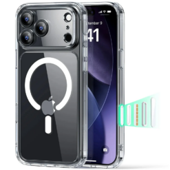 ESR Калъф Classic Hybrid iPhone 17 Pro Max, MagSafe + Camera control cover /прозрачен/ Amazon pack