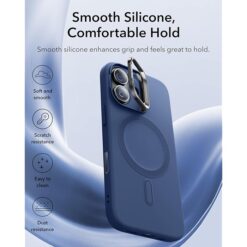 ESR Калъф Cloud Soft със стойка iPhone 17, MagSafe + Camera Control /син/