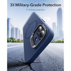 ESR Калъф Cloud Soft със стойка iPhone 17, MagSafe + Camera Control /син/