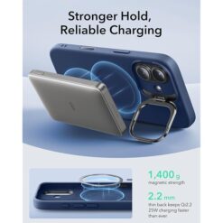 ESR Калъф Cloud Soft със стойка iPhone 17, MagSafe + Camera Control /син/