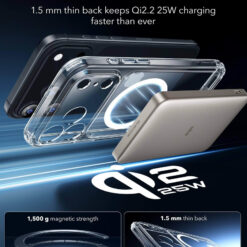 ESR калъф + стъкло Classic Hybrid за iPhone 17, MagSafe, Camera Control /прозрачен/