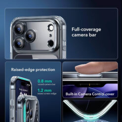 ESR калъф + стъкло Classic Hybrid за iPhone 17 Pro, MagSafe, Camera Control /прозрачен/