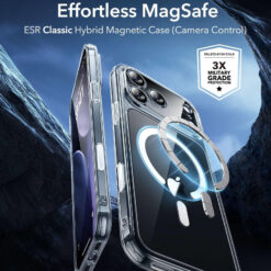 ESR калъф + стъкло Classic Hybrid за iPhone 17 Pro, MagSafe, Camera Control /прозрачен/