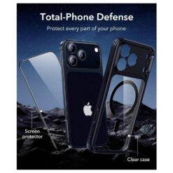 ESR калъф + стъкло Classic Hybrid за iPhone 17 Pro, MagSafe, Camera Control /прозрачен/черен/