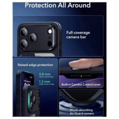 ESR калъф + стъкло Classic Hybrid за iPhone 17 Pro, MagSafe, Camera Control /прозрачен/черен/