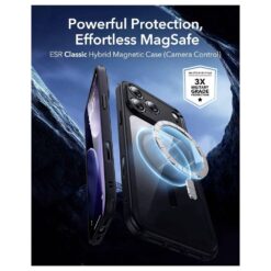 ESR калъф + стъкло Classic Hybrid за iPhone 17 Pro, MagSafe, Camera Control /прозрачен/черен/