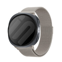 Каишка за Samsung Watch Ultra 1/2 47mm, Milanese Loop, метална /starlight/